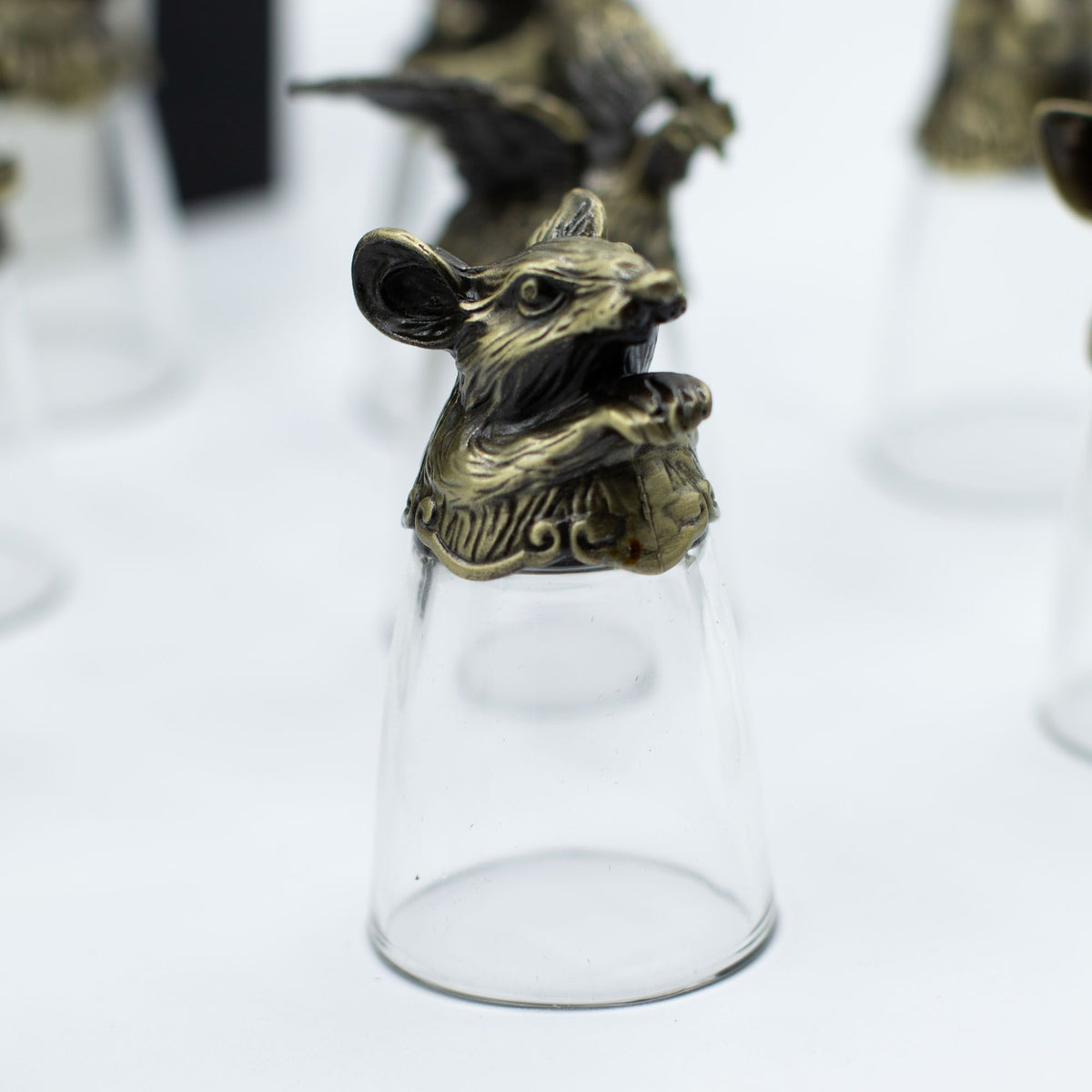 Chinese Zodiac Shot Glasses - Gift Set of 12 (25ml)