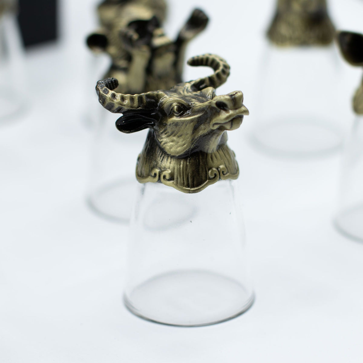 Chinese Zodiac Shot Glasses - Gift Set of 12 (25ml)