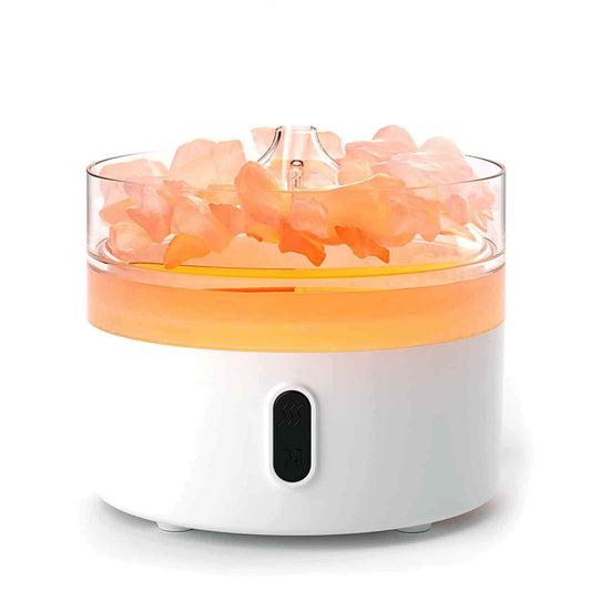 Himalayan Salt Flame Effect Aroma Diffuser & Night Light - USB-C