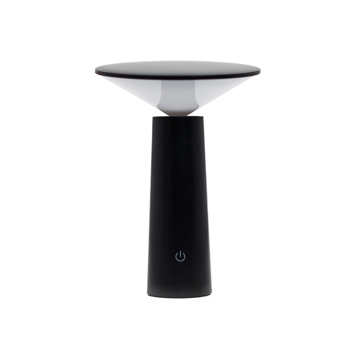 Rechargeable Mushroom Touch Lamp - Black - USB-C