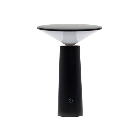 Rechargeable Mushroom Touch Lamp - Black - USB-C
