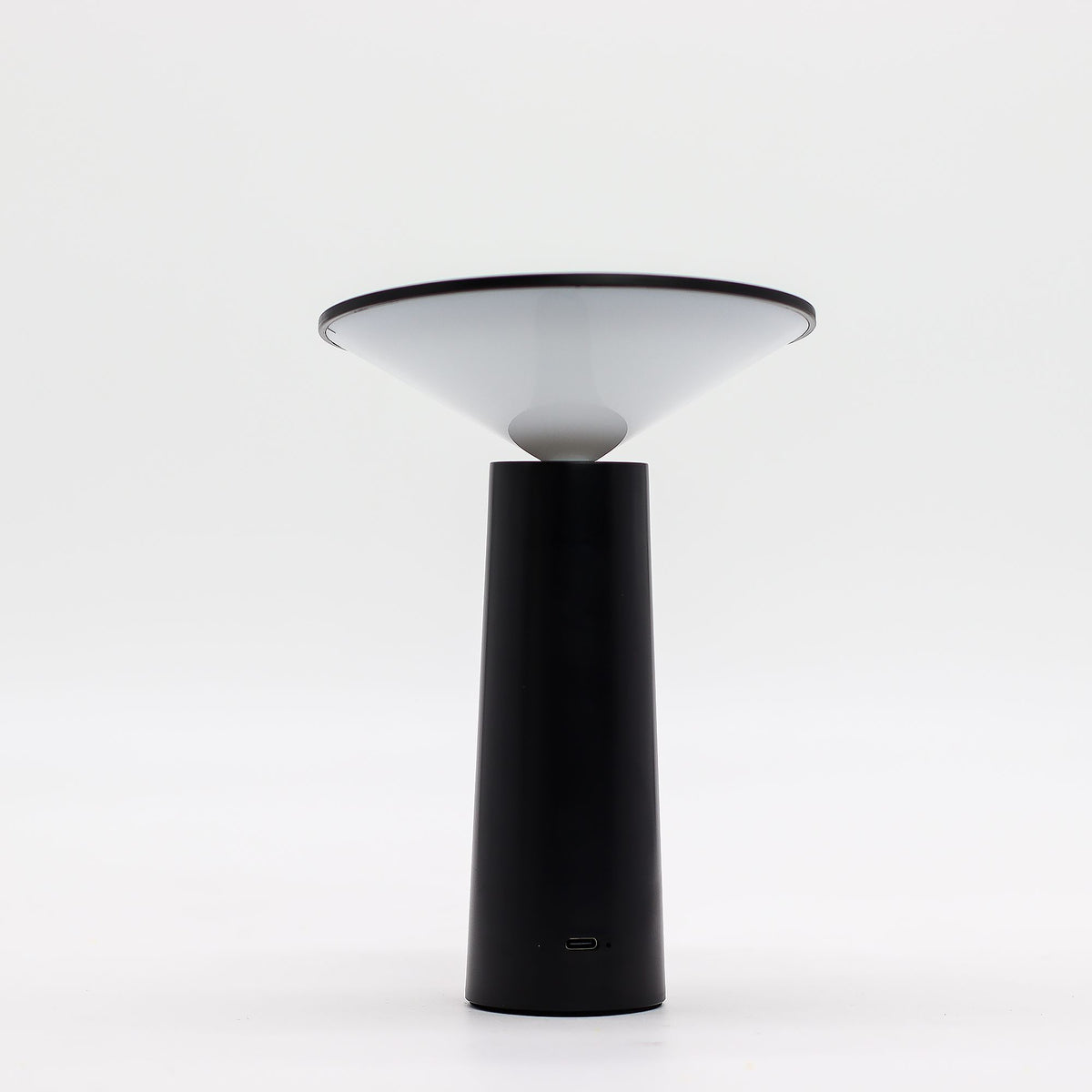 Rechargeable Mushroom Touch Lamp - Black - USB-C
