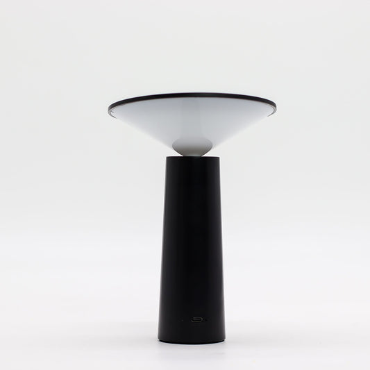 Rechargeable Mushroom Touch Lamp - Black - USB-C