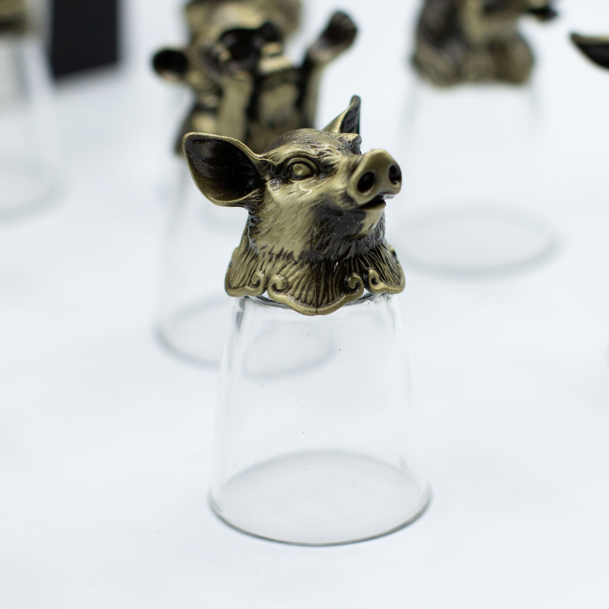 Chinese Zodiac Shot Glasses - Gift Set of 12 (25ml)