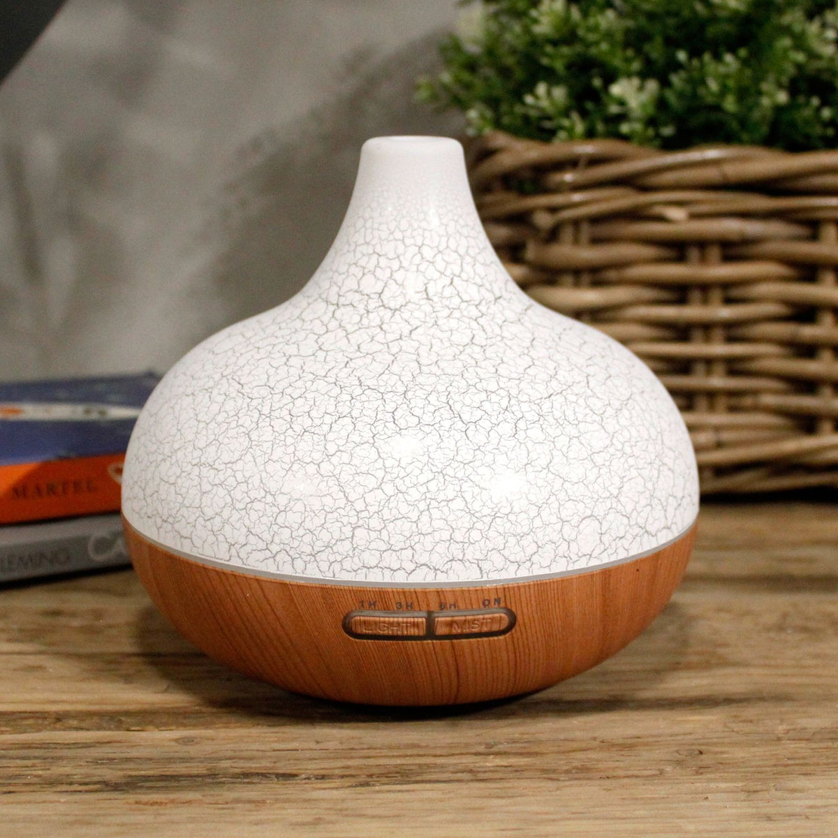 Santorini Aroma Diffuser - Shell Effect - Colour Change & Timer - USB